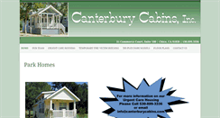 Desktop Screenshot of canterburycabins.com