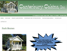 Tablet Screenshot of canterburycabins.com